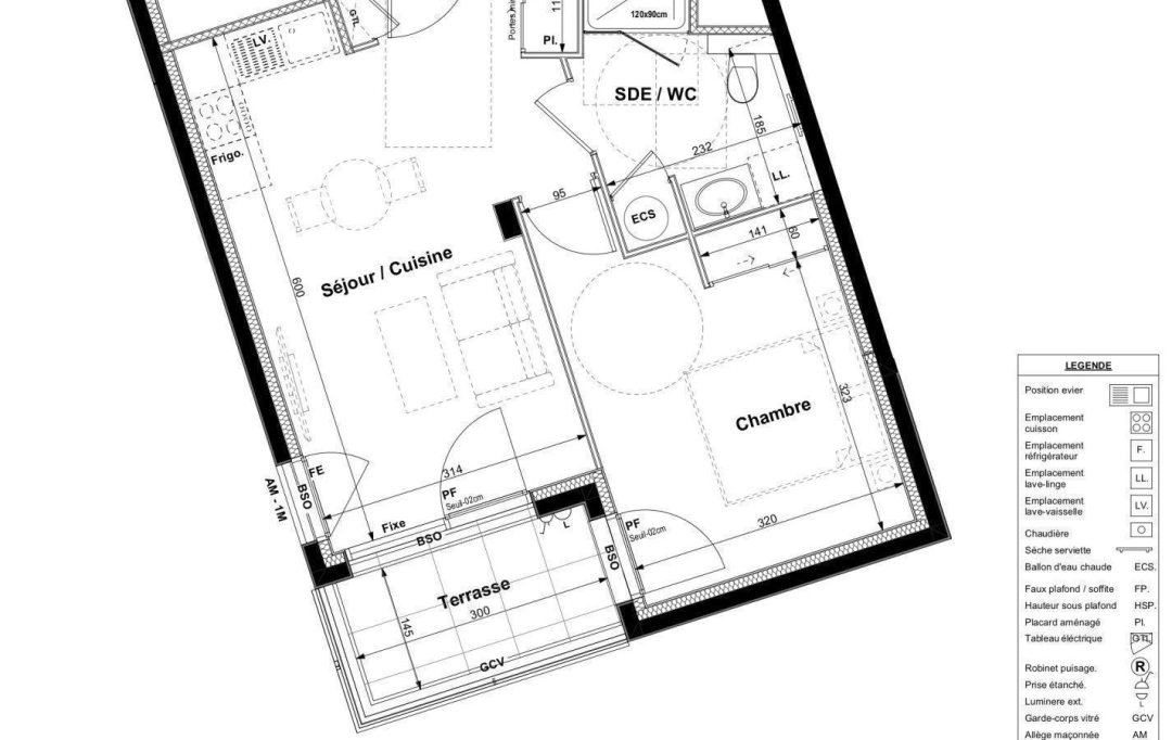 Annonces CHAPONOST : Apartment | LYON (69003) | 41 m2 | 320 000 € 