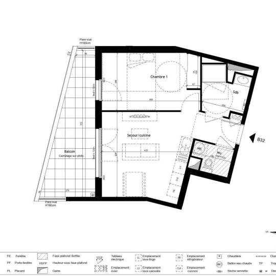  Annonces CHAPONOST : Appartement | LYON (69009) | 42 m2 | 308 000 € 