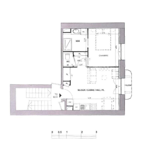  Annonces CHAPONOST : Appartement | LYON (69005) | 37 m2 | 249 000 € 