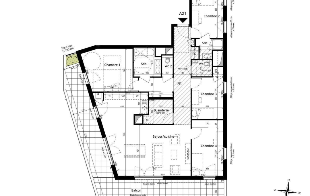 Annonces CHAPONOST : Apartment | LYON (69009) | 130 m2 | 610 000 € 