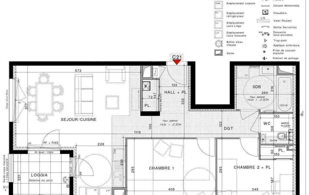 Annonces CHAPONOST : Appartement | CHASSIEU (69680) | 65 m2 | 305 000 € 