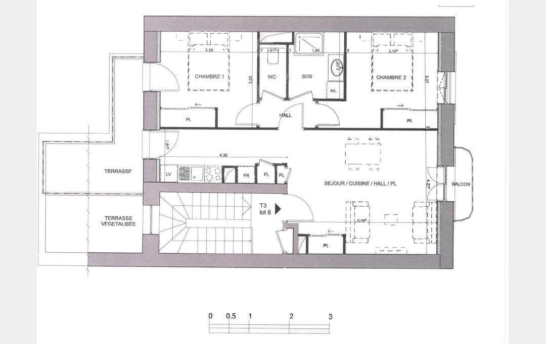 Annonces CHAPONOST : Appartement | LYON (69005) | 57 m2 | 390 000 € 