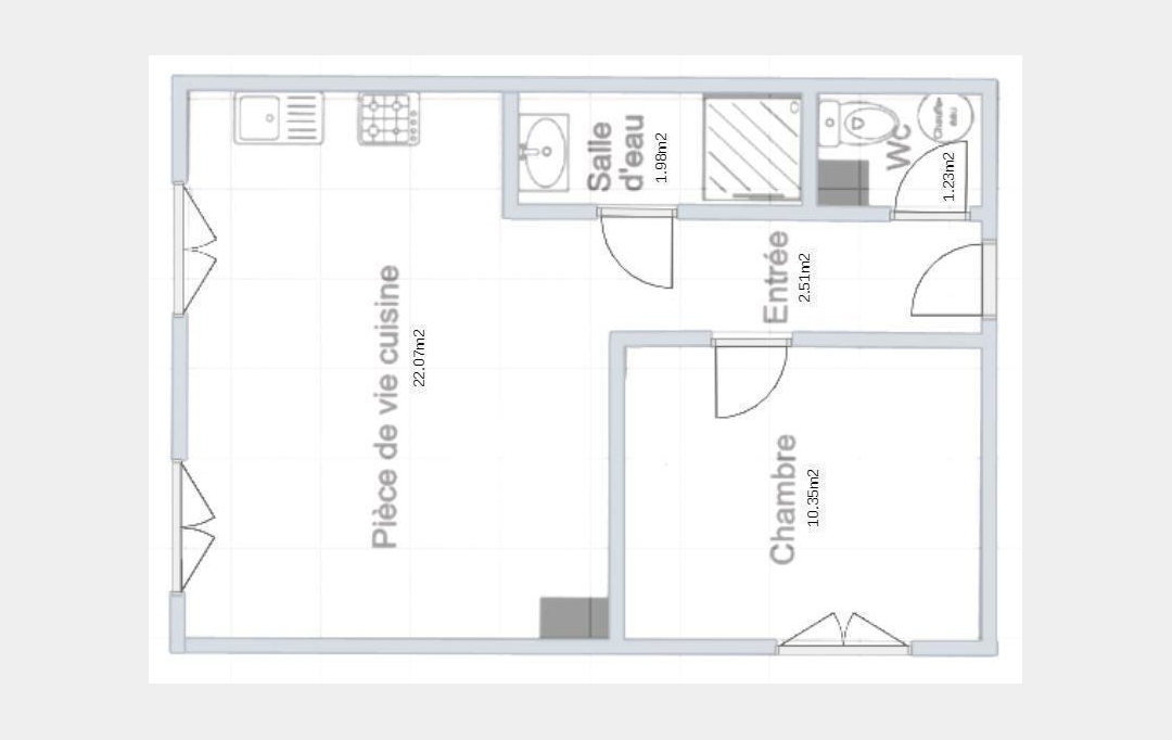 Annonces CHAPONOST : Appartement | LYON (69004) | 38 m2 | 189 000 € 